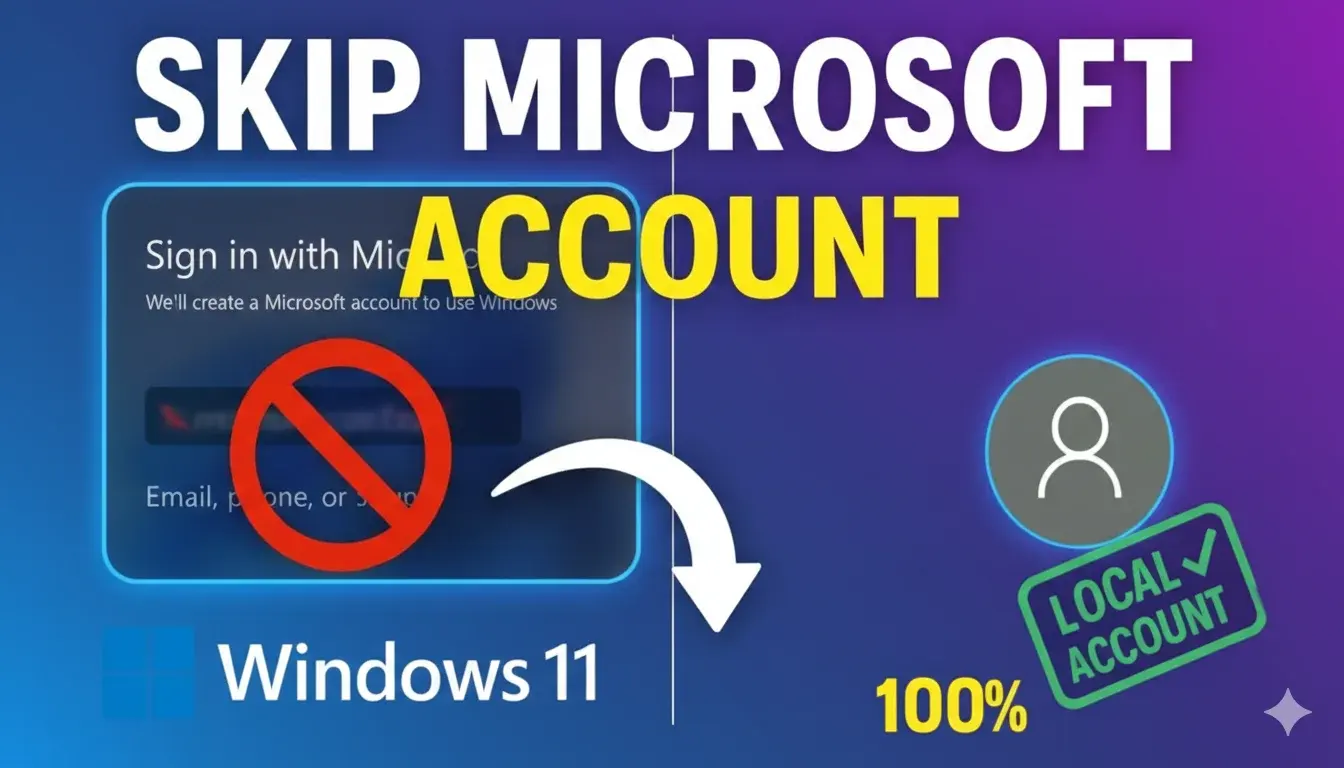 How to Bypass the Microsoft Sign-In Page on Windows 11 (2026 Guide)