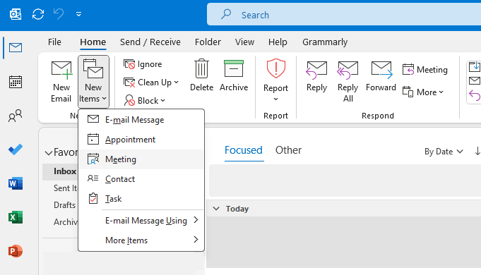 New Meeting on Outlook